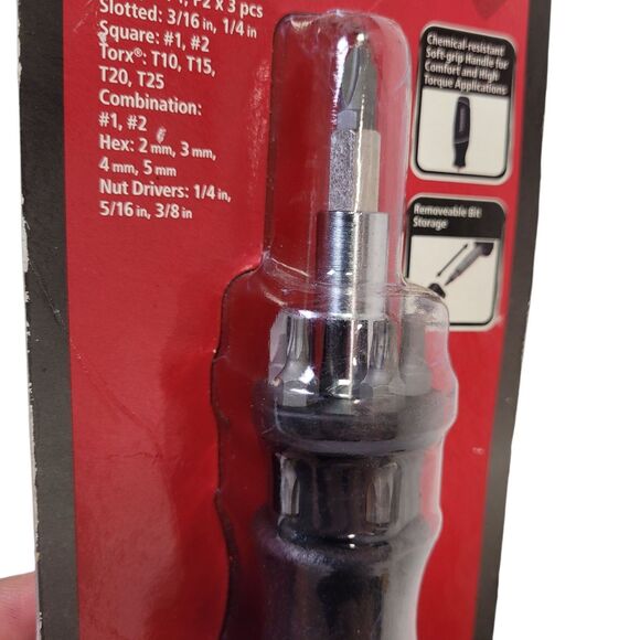 Husky 19-in-1 Multi-Bit Screwdriver Black New - Picture 2 of 6